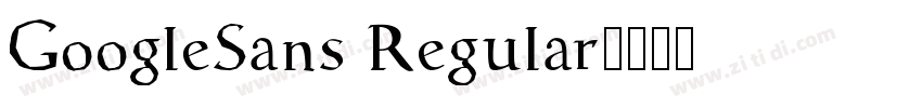 GoogleSans Regular字体转换